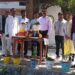 कलाकृति से पर्यावरण संरक्षण का दिया संदेश।