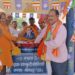 चोपन मंडल अध्यक्ष मे नेतृत्व मे बड़े धूमधाम मे मनाया गया संविधान निर्माता अम्बेडकर की जयंती।