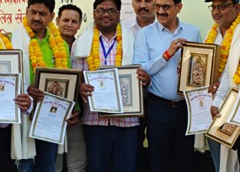 कार्यकाल समाप्ति पर एआरपी हुए सम्मानित।