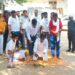चेयरमैन ने सड़क और नाली निर्माण कार्य का किया शिलान्यास।
