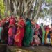 वट सावित्री पूजा में महिलाओं ने अपने पति के दीर्घायु होने की मंगल कामना की।