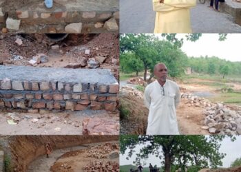 बागेसोती घाट पर सड़क व गाडवाल निर्माण में भारी अनियमितता को लेकर ग्रामीणों ने किया जमकर प्रदर्शन