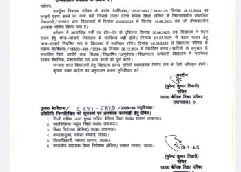अत्यधिक गर्मी एव हिट वेव के दृष्टिगत 30 जून तक बच्चे स्कूल नही जाएंगे, शिक्षा परिषद।