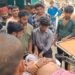 खनन अधिकारी के गाड़ी के, धक्के से युवक की हालत गंभीर वाराणसी किया गया रेफर।