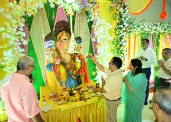 एनटीपीसी रिहंद में तीन दिवसीय गणेश पूजा का आयोजन।।