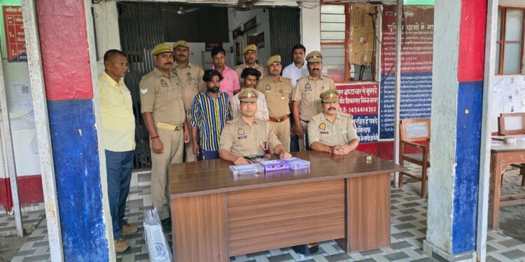 म्योरपुर पुलिस की बड़ी सफलता: 24 घंटे में चोरी का खुलासा।
