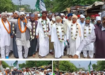 ईद-ए मिलादुन्नबी का जश्न,निकला जुलूस,पैग़म्बर मोहम्मद की आमद आमद के नारों से गूँज उठा शहर।