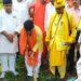 राज्य मंत्री ने किया सार्वजनिक मंच का उद्घाटनगांव के विकास से ही देश की समृद्धि संभव।।
