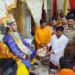मुकुट पूजन के साथ रामलीला का हुआ शुभारंभ जय श्री राम के नारे से गुंज उठा पंडाल।