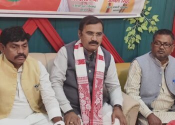 आगामी जनजातीय गौरव दिवस को सफल बनाने के लिए बीजेपी पदाधिकारियों की बैठक।