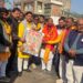 कैबिनेट मंत्री राम विचार नेताम का चोपन बैरियर पर भाजपा कार्यकर्ताओं ने किया जोरदार स्वागत।