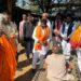 प्रदेश के समाज कल्याण मंत्री भिखारी बाबा आश्रम पहुंचे, लिया आशीर्वाद।