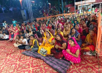 रामकथा में उमड़ा आस्था का सागर, भक्ति की त्रिवेणी में सराबोर हुआ बीजपुर ।।