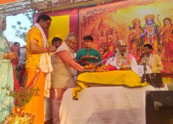 श्रीराम कथा के छठवें दिन राम सीता विवाह प्रसंग सुन निहाल हो गए भक्तगण।