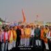 रामनवमी पर नगर निकली गई भब्य शोभायात्रा ।