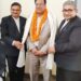 न्यायिक अधिकारियों का माल्यार्पण कर स्मृति चिन्ह, अंगवस्त्र देकर की गई भावभीनी विदाई।