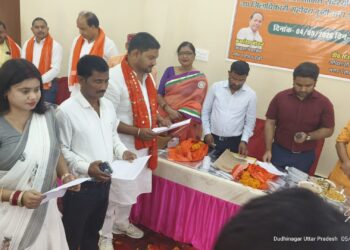 दुद्धी नगर पंचायत में तीनों मनोनीत सभासदों का शपथ ग्रहण समारोह हुआ संपन्न,
