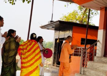 दुद्धी नगर में निकला भव्य हरिनाम संकीर्तन, भक्तिमय माहौल से गूंजा नगर।