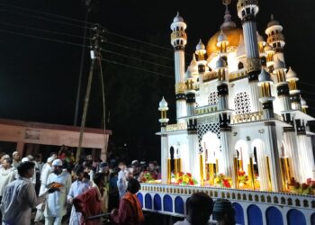 मोहर्रम पर निकाली गयी ताजिया, किया गया मातम।