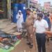 दुद्धी बाजार में प्रशासन ने चलाया अतिक्रमण मुक्त अभियान।