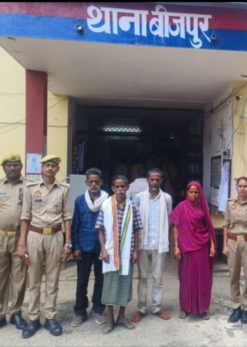 बीजपुर पुलिस की बड़ी कार्रवाई: 5 साल पुराने मामले में चार वारंटी गिरफ्तार ।।