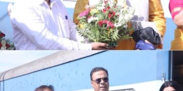 मंडल रेल प्रबंधक, धनबाद श्री अखिलेश मिश्र द्वारा चोपन क्षेत्र का निरीक्षण -।
