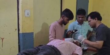 एनएच-39 पर सड़क हादसा, धूमा कंपोजिट विद्यालय के प्रधानाध्यापक गंभीर रूप से घायल।