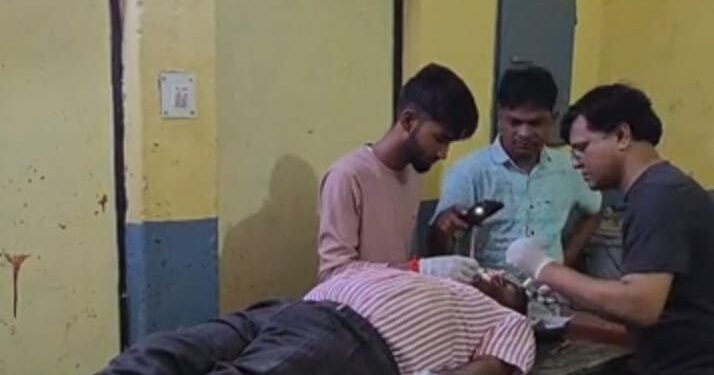 एनएच-39 पर सड़क हादसा, धूमा कंपोजिट विद्यालय के प्रधानाध्यापक गंभीर रूप से घायल।