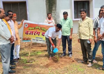 सेवा सप्ताह में हरित संकल्प: विश्व हिंदू परिषद-बजरंग दल ने बीजपुर में किया वृक्षारोपण, पर्यावरण संरक्षण का लिया संकल्प ।।