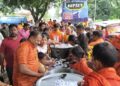 म्योरपुर से 125 कांवड़ियो का जत्था बाबा धाम के लिए रवाना।