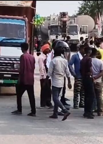 बलकर ने साइकिल सवार बच्चे रौदा।