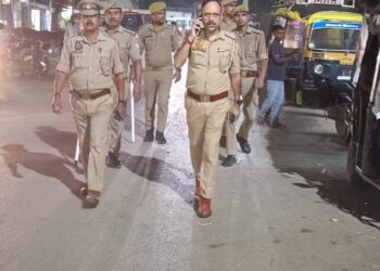 चार्ज संभालते ही एक्शन में आए नवागत कोतवाल विश्वनाथ प्रताप सिंह।