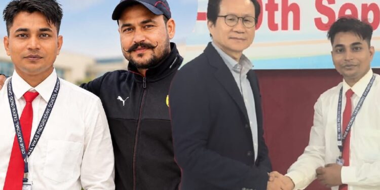 सीबीएसई नेशनल में रेफरी बनकर सोनभद्र के रवि सिंह ने बढ़ाया जिले का मान, पंजाब पुलिस के हेड कोच शिव कुमार ने किया सम्मानित।