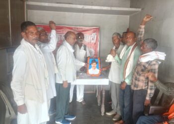 भाकपा कार्यकर्ताओं ने मनाया शहीद ए आजम भगत सिंह की जयंती।