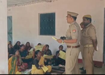 मिशन शक्ति के तहत म्योरपुर पुलिस ने चलाया जागरूकता अभियान।