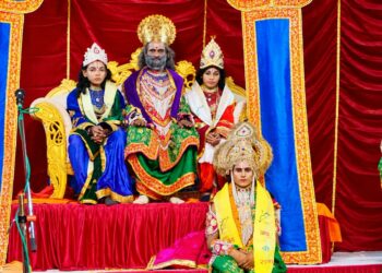रामलीला में मंचित हुआ श्री राम-सीता विवाह का दिव्य प्रसंग, भक्ति रस में सराबोर हुए श्रद्धालु।