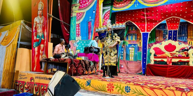 लक्ष्मण ने काटी सूर्पणखा की नाक-कान , खर-दूषण वध और सीता हरण की लीला का हुआ मंचन।